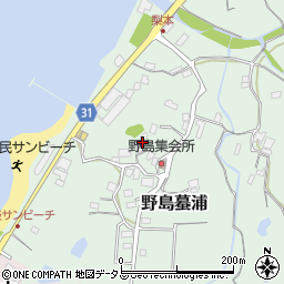 兵庫県淡路市野島蟇浦117周辺の地図