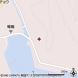 長崎県対馬市上対馬町琴62-14周辺の地図