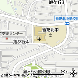 奈良県香芝市旭ケ丘周辺の地図
