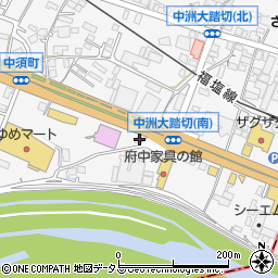 広島県府中市中須町118周辺の地図