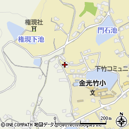 岡山県浅口市金光町下竹284-9周辺の地図