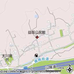岡山県浅口市鴨方町益坂357-2周辺の地図