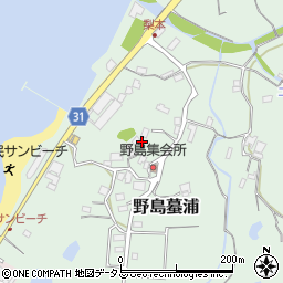 兵庫県淡路市野島蟇浦121周辺の地図