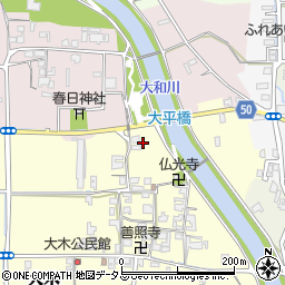 奈良県磯城郡田原本町大木393周辺の地図