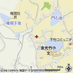 岡山県浅口市金光町下竹284-11周辺の地図