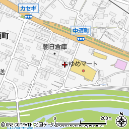 広島県府中市中須町329周辺の地図