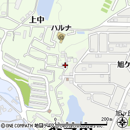 奈良県香芝市上中1180-99周辺の地図