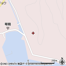 長崎県対馬市上対馬町琴62-9周辺の地図