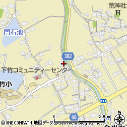 岡山県浅口市金光町下竹220周辺の地図