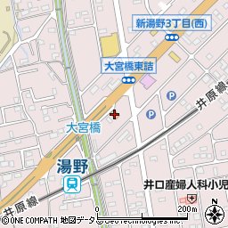 ファミリーマート神辺町新湯野店周辺の地図