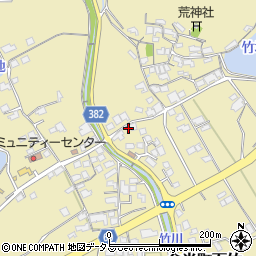 岡山県浅口市金光町下竹1342周辺の地図
