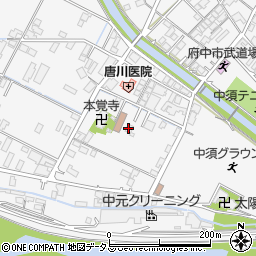 広島県府中市中須町1414周辺の地図