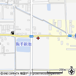 奈良県磯城郡田原本町阪手981-3周辺の地図