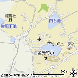 岡山県浅口市金光町下竹284-14周辺の地図