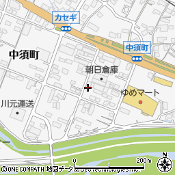広島県府中市中須町345周辺の地図