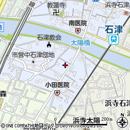 津田整骨院周辺の地図