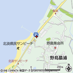 兵庫県淡路市野島蟇浦157周辺の地図