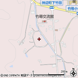 広島県福山市神辺町下竹田1170-1周辺の地図