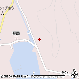 長崎県対馬市上対馬町琴62-16周辺の地図