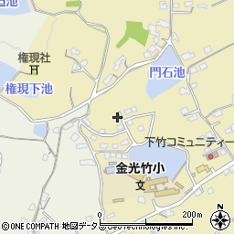 岡山県浅口市金光町下竹284-16周辺の地図
