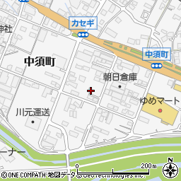広島県府中市中須町365周辺の地図