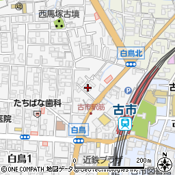 新栄プロパティー古市２周辺の地図