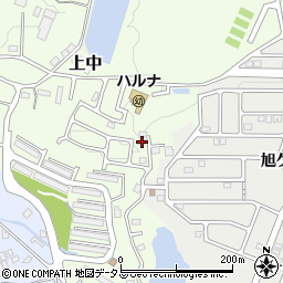 奈良県香芝市上中1180-101周辺の地図