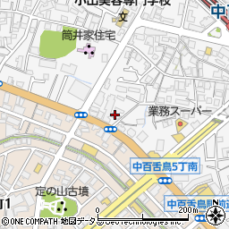 大阪府堺市北区中百舌鳥町4丁621-1周辺の地図