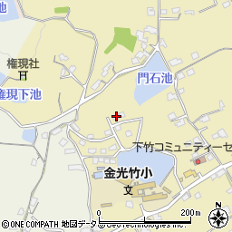岡山県浅口市金光町下竹283周辺の地図