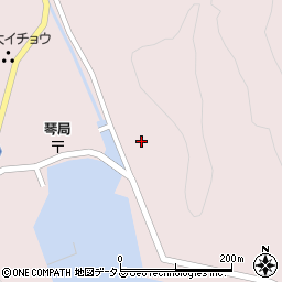 長崎県対馬市上対馬町琴62周辺の地図