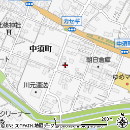 広島県府中市中須町379周辺の地図