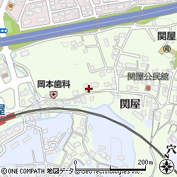 奈良県香芝市関屋551-2周辺の地図