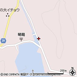 長崎県対馬市上対馬町琴62-2周辺の地図