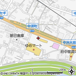 広島県府中市中須町313周辺の地図