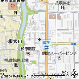 奈良県磯城郡田原本町阪手494-3周辺の地図