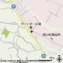 三重県松阪市岡山町100周辺の地図