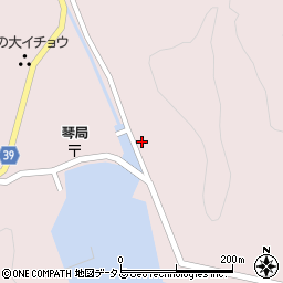 長崎県対馬市上対馬町琴62-3周辺の地図