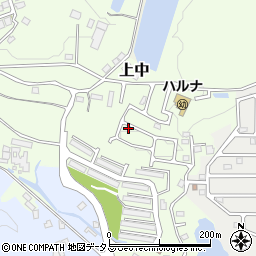 奈良県香芝市上中1227-31周辺の地図