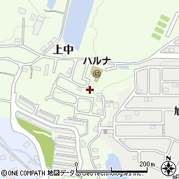 奈良県香芝市上中1231-8周辺の地図