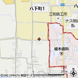 大阪府堺市東区八下町1丁83周辺の地図