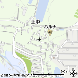 奈良県香芝市上中1227-24周辺の地図