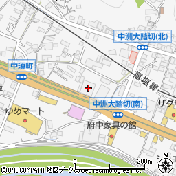 広島県府中市中須町120周辺の地図