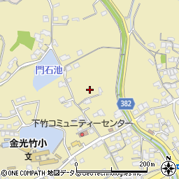 岡山県浅口市金光町下竹232周辺の地図