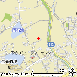岡山県浅口市金光町下竹212周辺の地図
