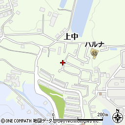 奈良県香芝市上中1227-33周辺の地図