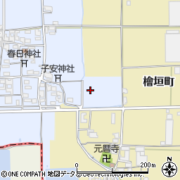 奈良県天理市遠田町周辺の地図