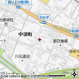 広島県府中市中須町377周辺の地図