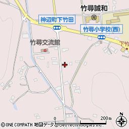 広島県福山市神辺町下竹田38周辺の地図