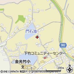 岡山県浅口市金光町下竹247周辺の地図