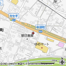 広島県府中市中須町335周辺の地図
